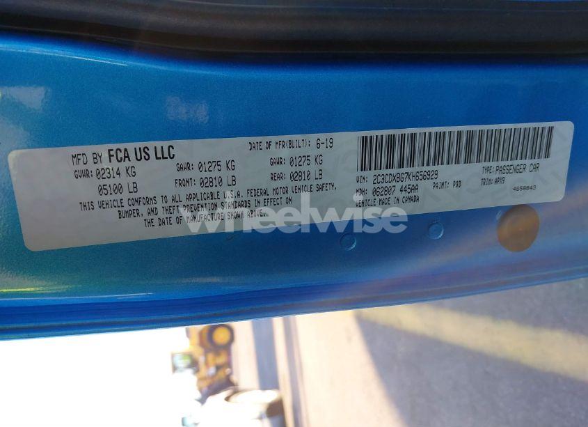 Photo 9 of 2019 Dodge Charger SXT RWD (VIN 2C3CDXBG7KH656929)