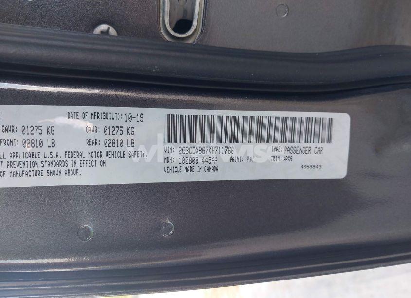 Photo 9 of 2019 Dodge Charger SXT RWD (VIN 2C3CDXBG7KH711766)