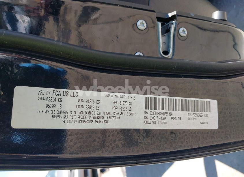 Photo 9 of 2019 Dodge Charger SXT RWD (VIN 2C3CDXBG7KH755010)