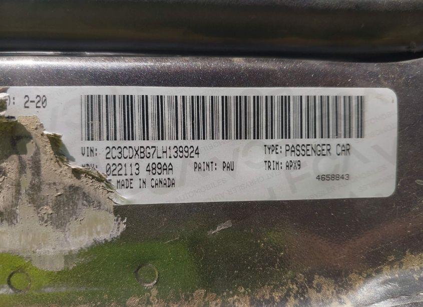 Photo 9 of 2020 Dodge Charger SXT RWD (VIN 2C3CDXBG7LH139924)