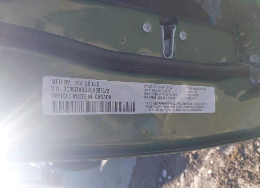 Photo 9 of 2020 Dodge Charger SXT RWD (VIN 2C3CDXBG7LH207672)