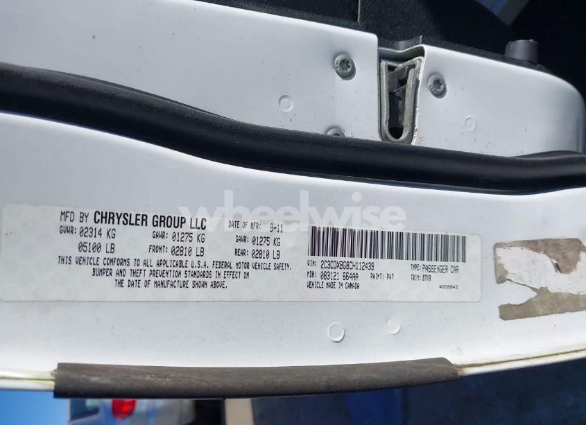 Photo 9 of 2012 Dodge Charger SE (VIN 2C3CDXBG8CH112439)