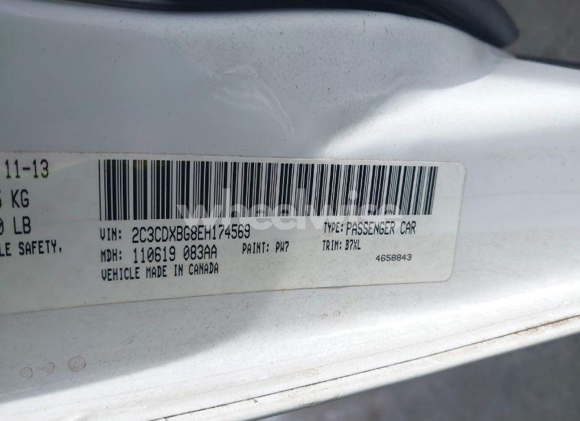 Photo 9 of 2014 Dodge Charger SE (VIN 2C3CDXBG8EH174569)