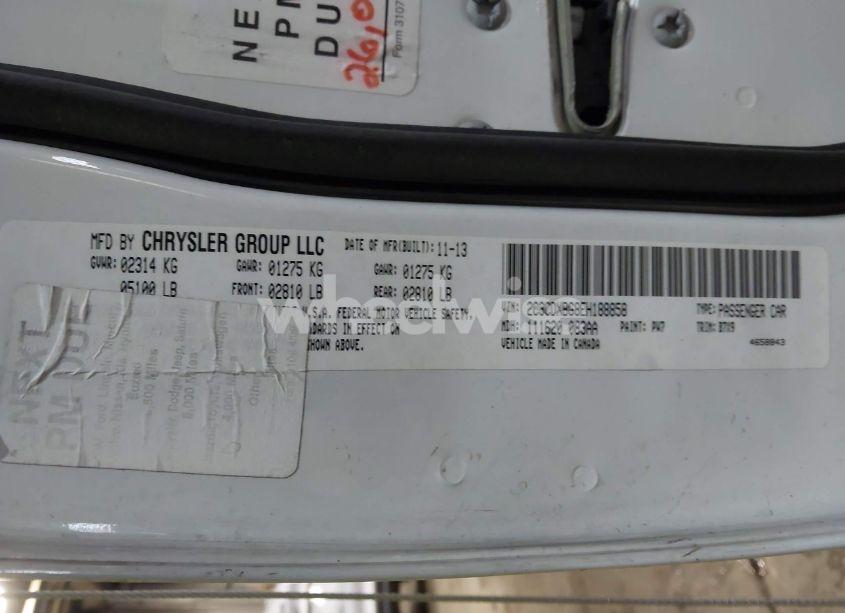 Photo 9 of 2014 Dodge Charger SE (VIN 2C3CDXBG8EH188858)