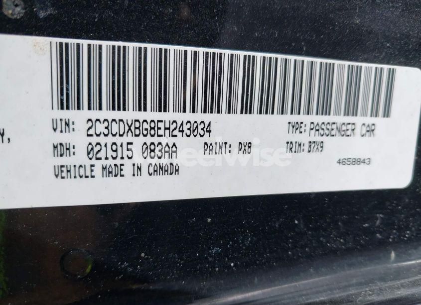 Photo 9 of 2014 Dodge Charger SE (VIN 2C3CDXBG8EH243034)