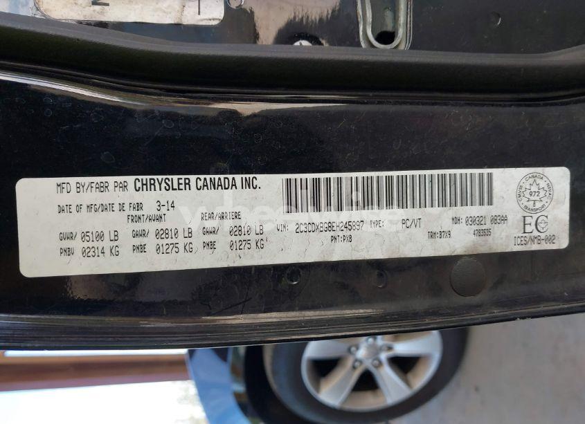 Photo 9 of 2014 Dodge Charger SE (VIN 2C3CDXBG8EH245897)