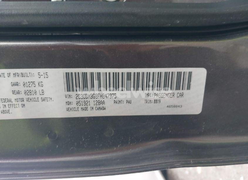 Photo 9 of 2015 Dodge Charger SE (VIN 2C3CDXBG8FH847975)