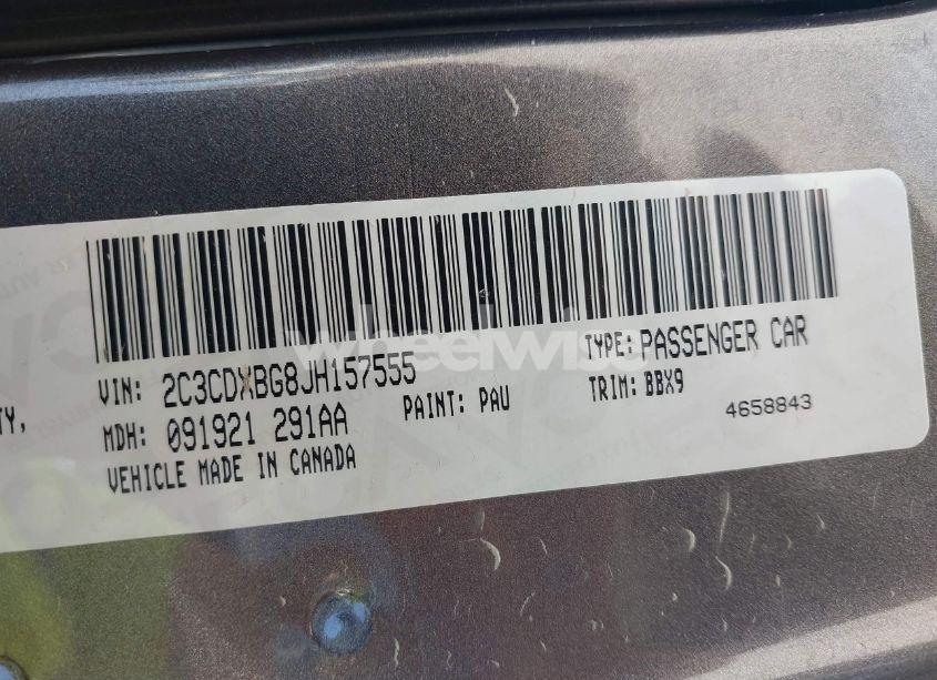 Photo 9 of 2018 Dodge Charger SXT RWD (VIN 2C3CDXBG8JH157555)