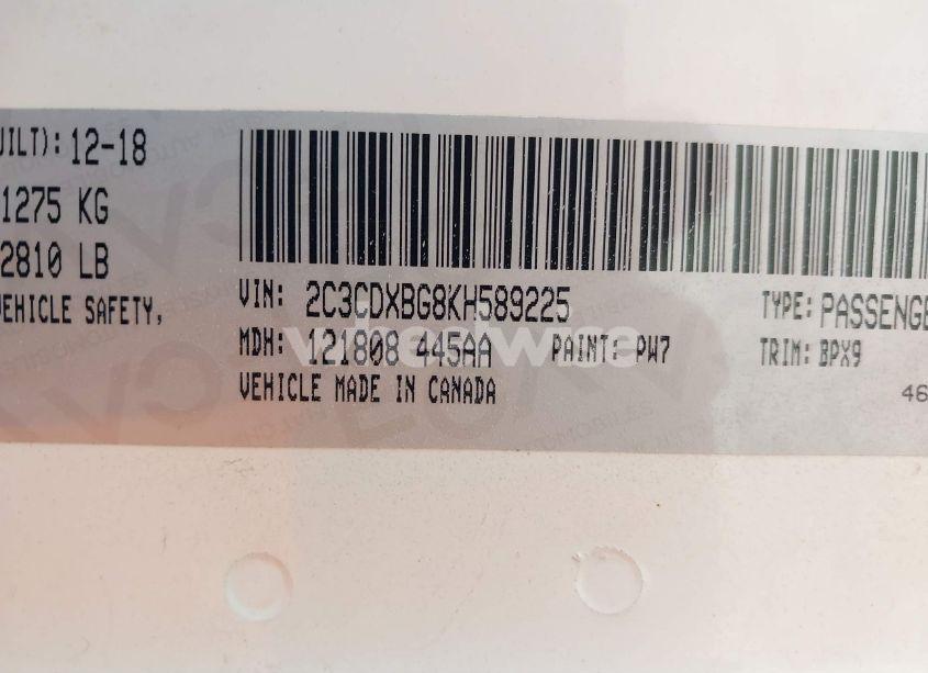 Photo 9 of 2019 Dodge Charger SXT RWD (VIN 2C3CDXBG8KH589225)