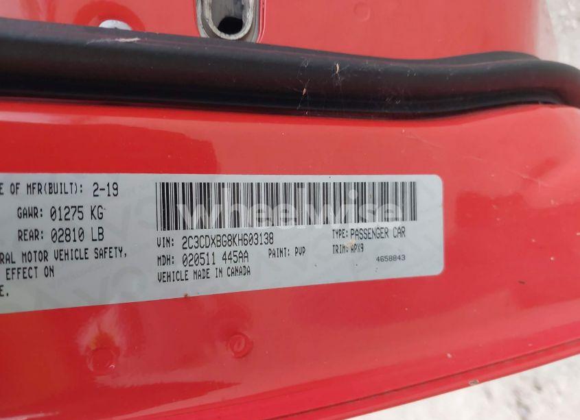 Photo 9 of 2019 Dodge Charger SXT RWD (VIN 2C3CDXBG8KH603138)