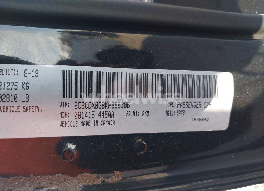 Photo 9 of 2019 Dodge Charger SXT RWD (VIN 2C3CDXBG8KH696386)