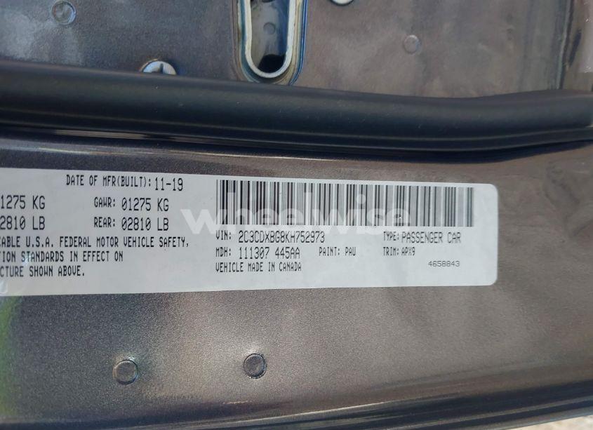 Photo 9 of 2019 Dodge Charger SXT RWD (VIN 2C3CDXBG8KH752973)