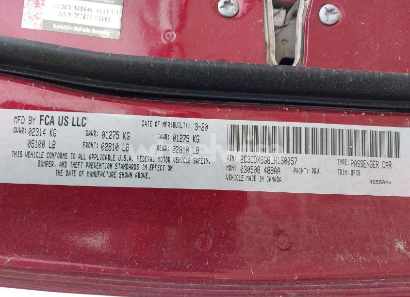 Photo 9 of 2020 Dodge Charger SXT RWD (VIN 2C3CDXBG8LH150057)