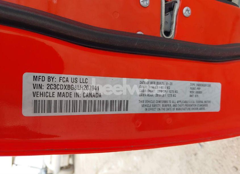 Photo 9 of 2020 Dodge Charger SXT RWD (VIN 2C3CDXBG8LH207941)