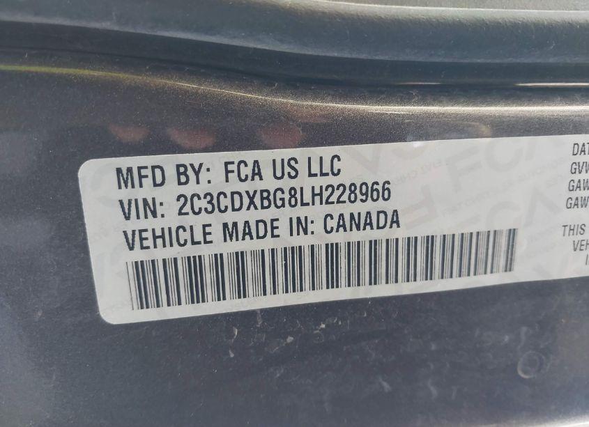 Photo 9 of 2020 Dodge Charger SXT RWD (VIN 2C3CDXBG8LH228966)