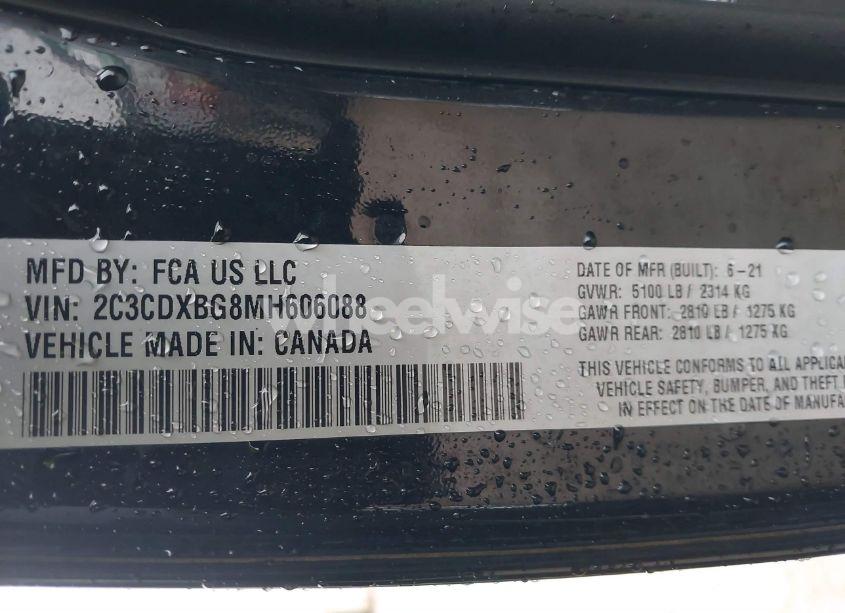 Photo 9 of 2021 Dodge Charger SXT RWD (VIN 2C3CDXBG8MH606088)