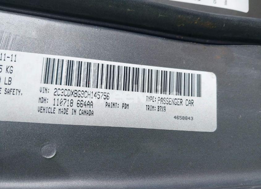 Photo 9 of 2012 Dodge Charger SE (VIN 2C3CDXBG9CH145756)