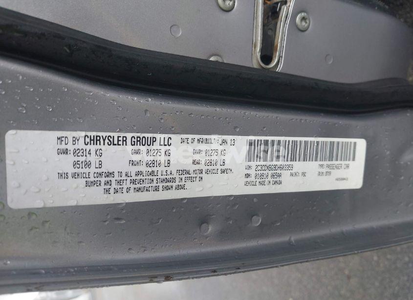 Photo 9 of 2013 Dodge Charger SE (VIN 2C3CDXBG9DH603359)