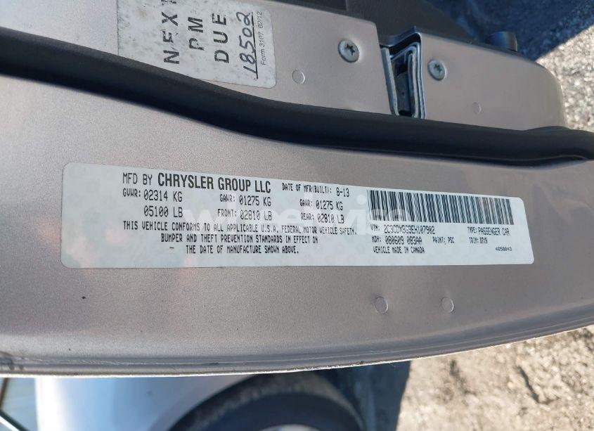 Photo 9 of 2014 Dodge Charger SE (VIN 2C3CDXBG9EH107902)