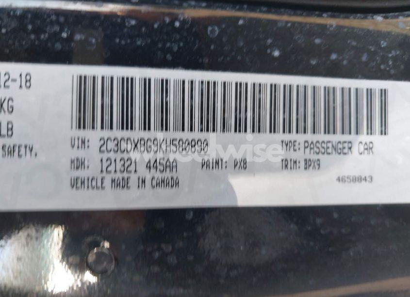 Photo 9 of 2019 Dodge Charger SXT RWD (VIN 2C3CDXBG9KH580890)