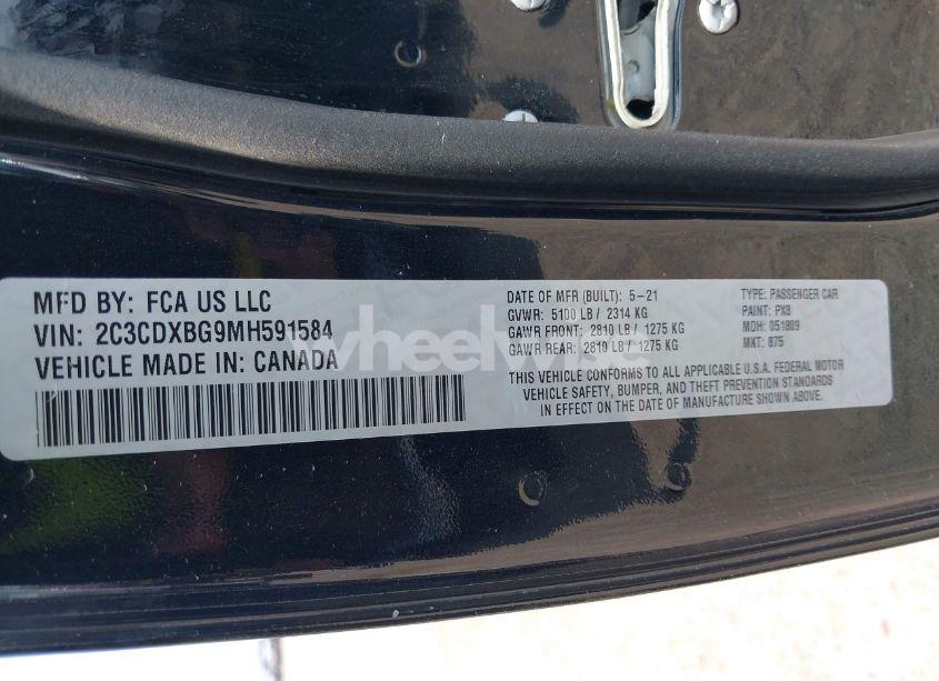 Photo 9 of 2021 Dodge Charger SXT RWD (VIN 2C3CDXBG9MH591584)