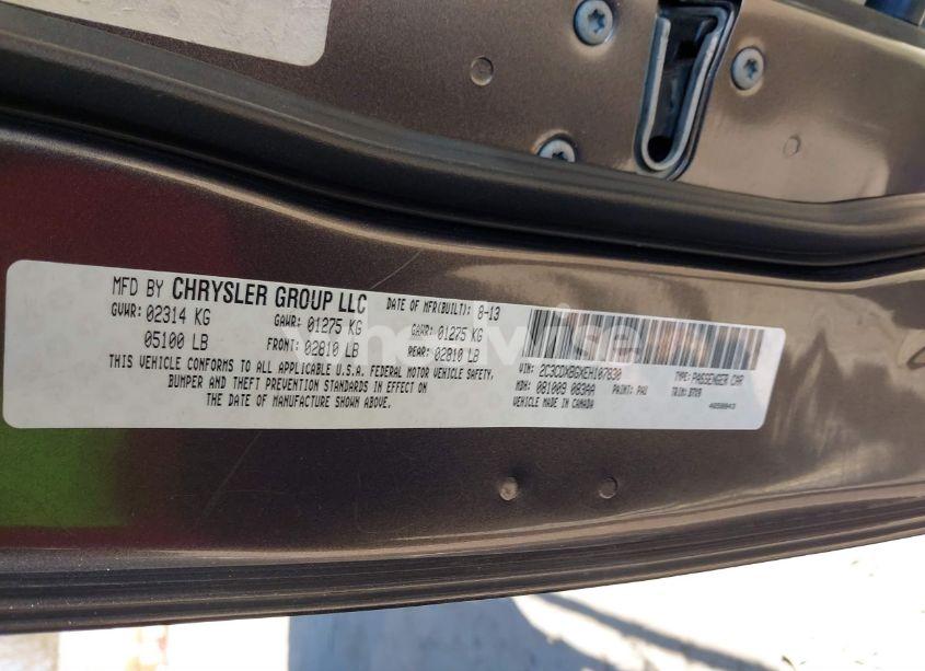 Photo 9 of 2014 Dodge Charger SE (VIN 2C3CDXBGXEH107830)