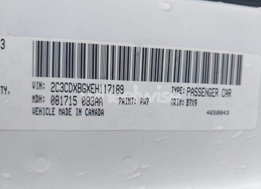 Photo 9 of 2014 Dodge Charger SE (VIN 2C3CDXBGXEH117189)