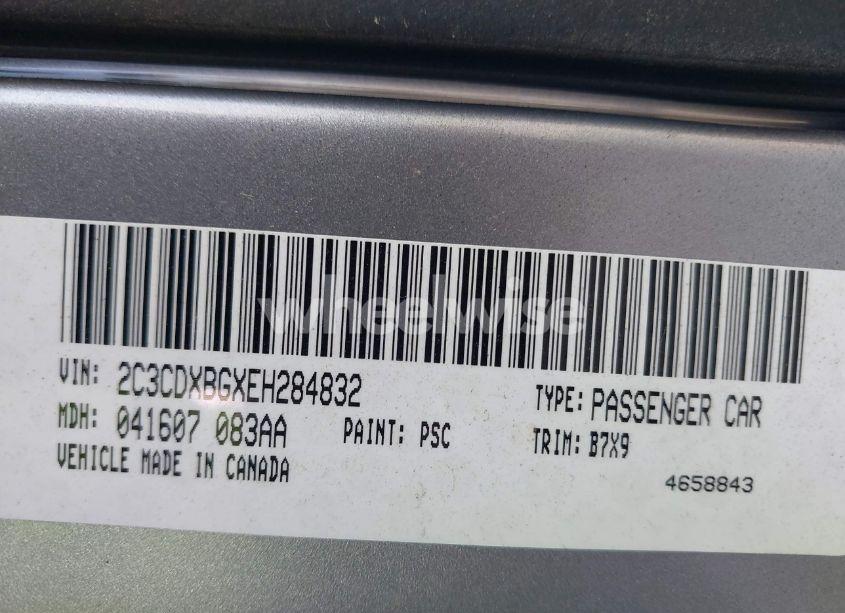 Photo 9 of 2014 Dodge Charger SE (VIN 2C3CDXBGXEH284832)