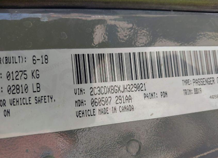 Photo 9 of 2018 Dodge Charger SXT RWD (VIN 2C3CDXBGXJH329021)