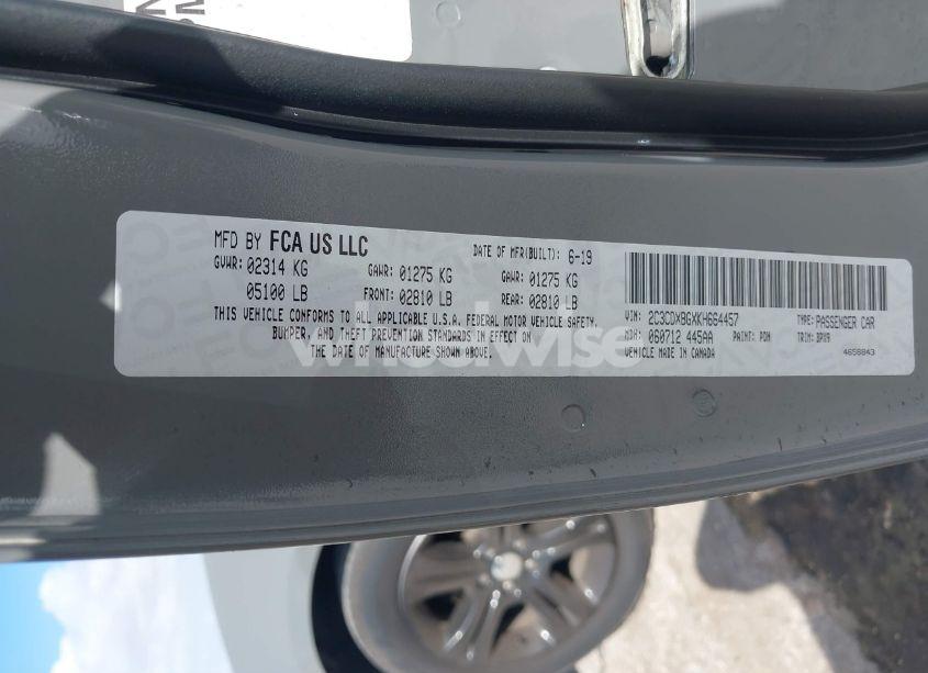 Photo 9 of 2019 Dodge Charger SXT RWD (VIN 2C3CDXBGXKH664457)