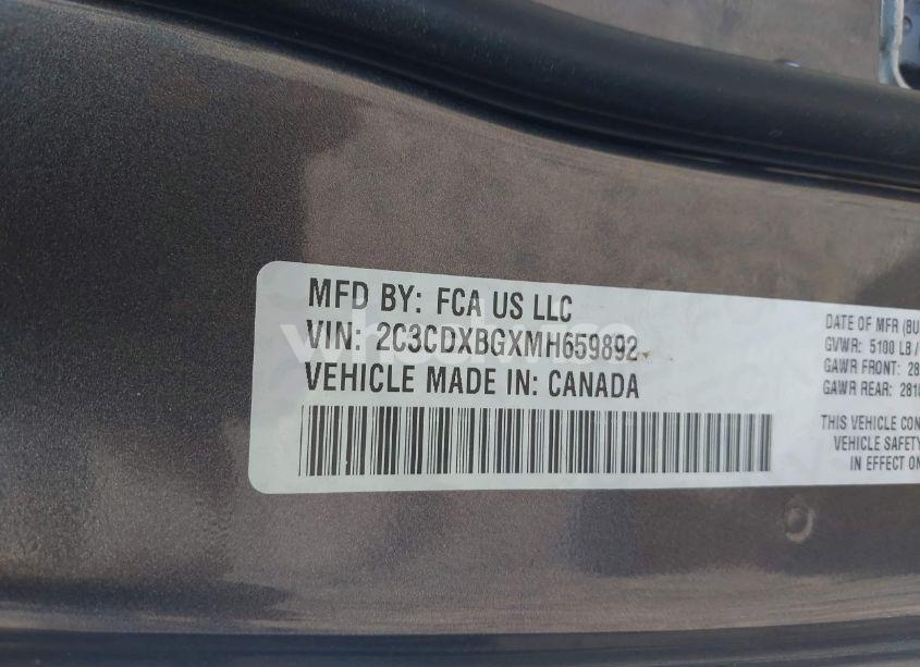 Photo 9 of 2021 Dodge Charger SXT RWD (VIN 2C3CDXBGXMH659892)