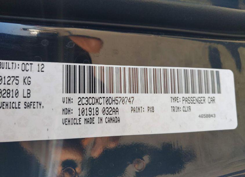 Photo 9 of 2013 Dodge Charger R/T MAX (VIN 2C3CDXCT0DH570747)