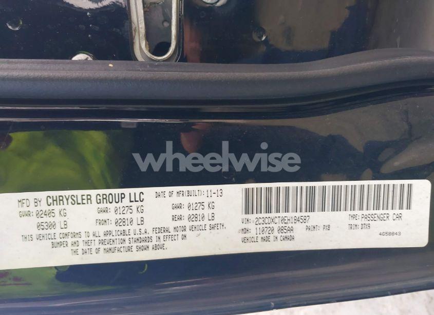 Photo 9 of 2014 Dodge Charger R/T (VIN 2C3CDXCT0EH184587)