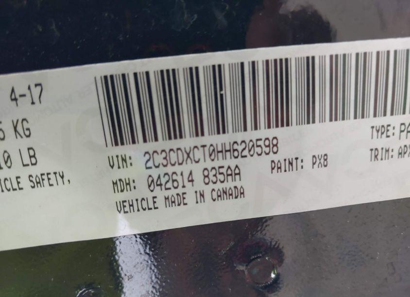 Photo 9 of 2017 Dodge Charger R/T RWD (VIN 2C3CDXCT0HH620598)