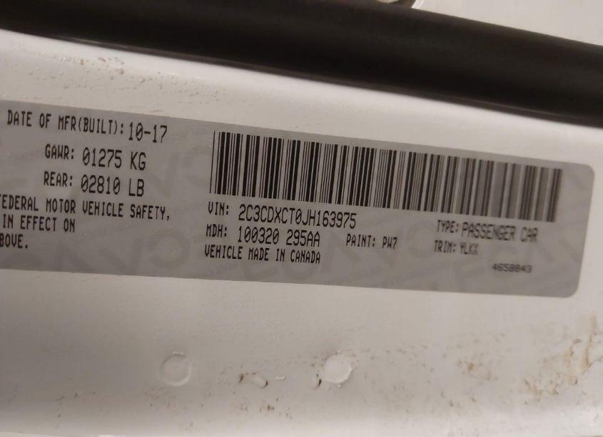 Photo 9 of 2018 Dodge Charger DAYTONA RWD (VIN 2C3CDXCT0JH163975)