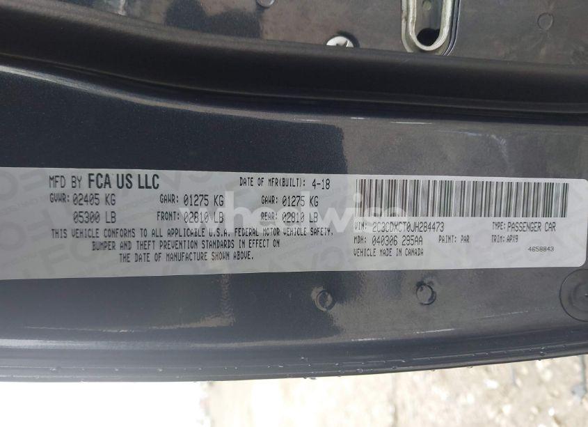 Photo 9 of 2018 Dodge Charger R/T (VIN 2C3CDXCT0JH284473)