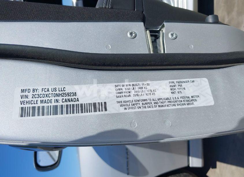 Photo 9 of 2022 Dodge Charger R/T (VIN 2C3CDXCT0NH259238)