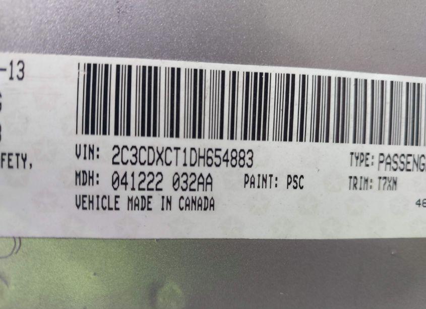 Photo 9 of 2013 Dodge Charger R/T (VIN 2C3CDXCT1DH654883)