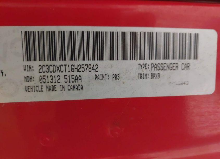 Photo 9 of 2016 Dodge Charger R/T (VIN 2C3CDXCT1GH257842)