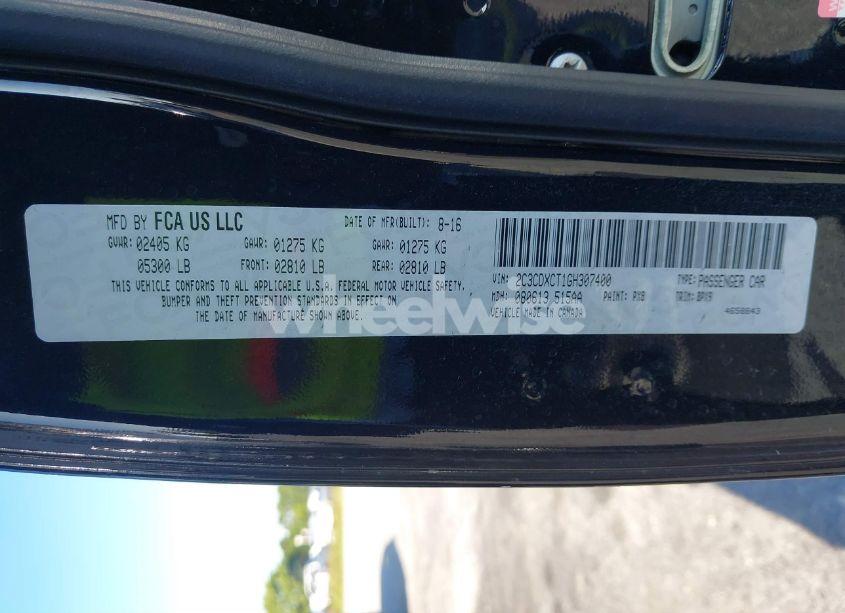 Photo 9 of 2016 Dodge Charger R/T (VIN 2C3CDXCT1GH307400)