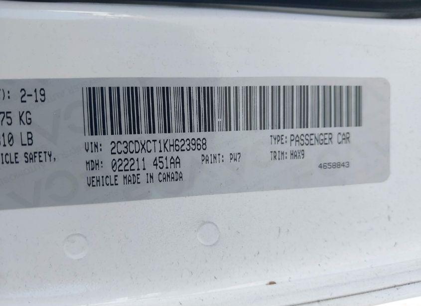 Photo 9 of 2019 Dodge Charger R/T RWD (VIN 2C3CDXCT1KH623968)