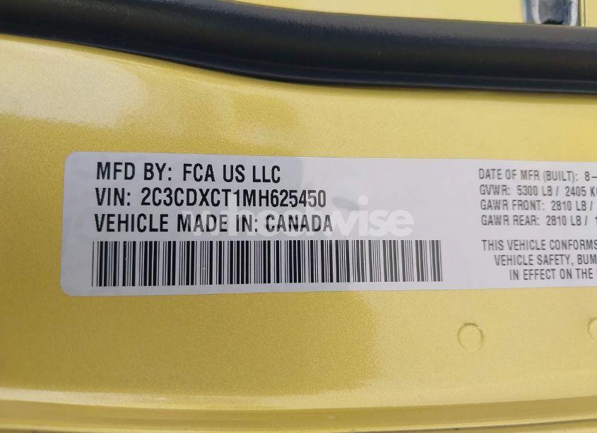 Photo 9 of 2021 Dodge Charger R/T RWD (VIN 2C3CDXCT1MH625450)