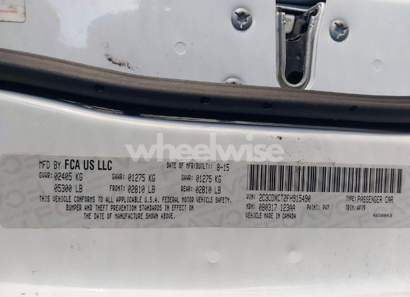 Photo 9 of 2015 Dodge Charger R/T (VIN 2C3CDXCT2FH915490)