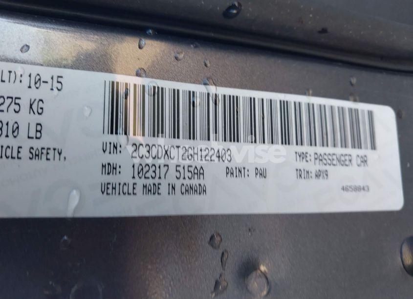 Photo 9 of 2016 Dodge Charger R/T (VIN 2C3CDXCT2GH122403)