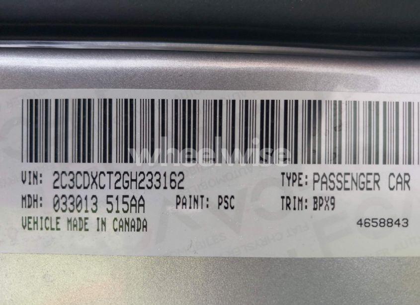 Photo 9 of 2016 Dodge Charger R/T (VIN 2C3CDXCT2GH233162)