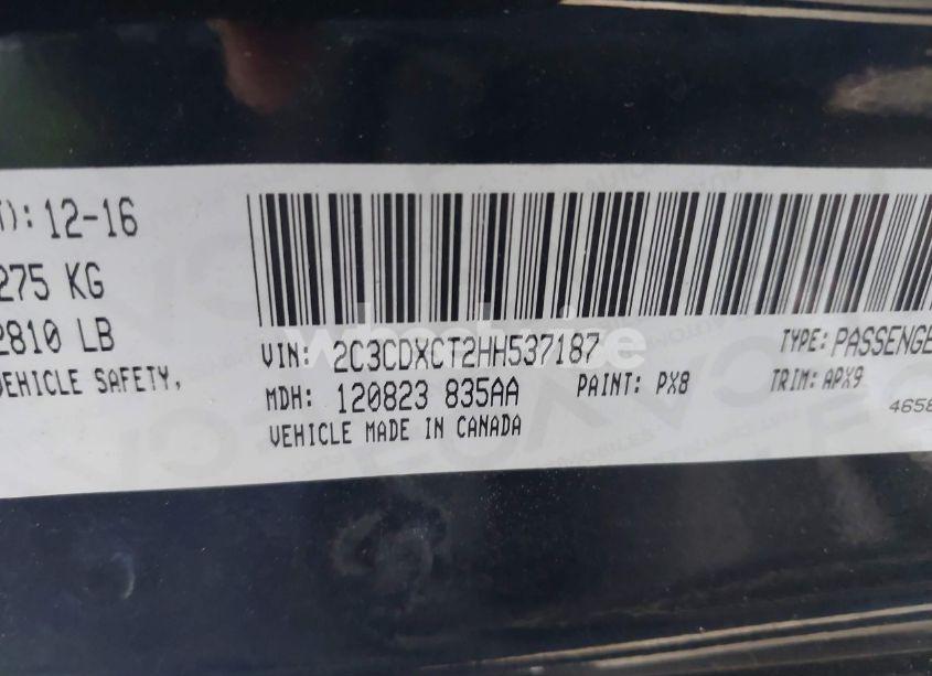 Photo 9 of 2017 Dodge Charger R/T RWD (VIN 2C3CDXCT2HH537187)