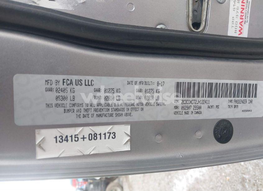 Photo 9 of 2018 Dodge Charger R/T RWD (VIN 2C3CDXCT2JH122411)