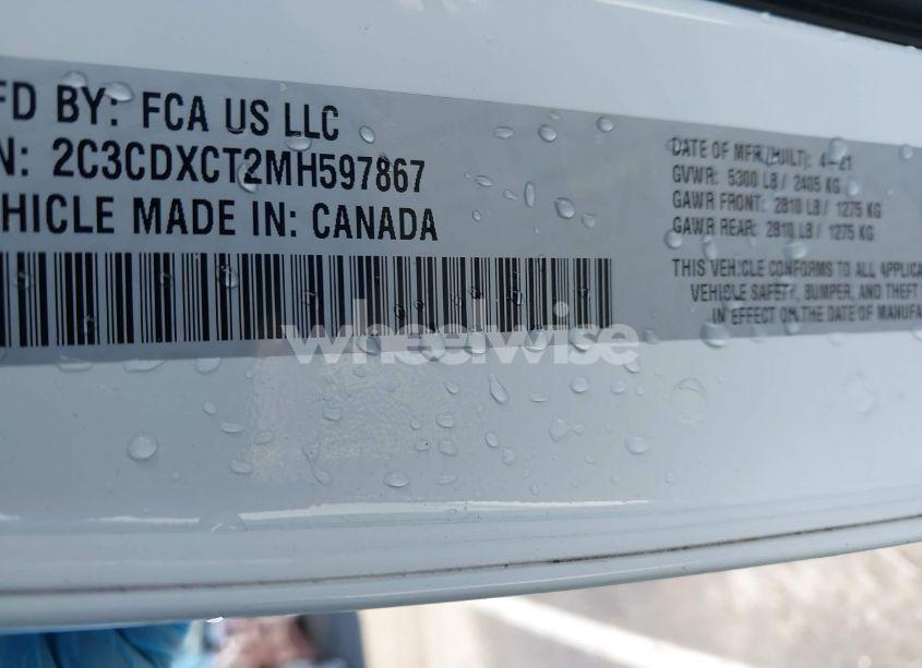 Photo 9 of 2021 Dodge Charger R/T RWD (VIN 2C3CDXCT2MH597867)