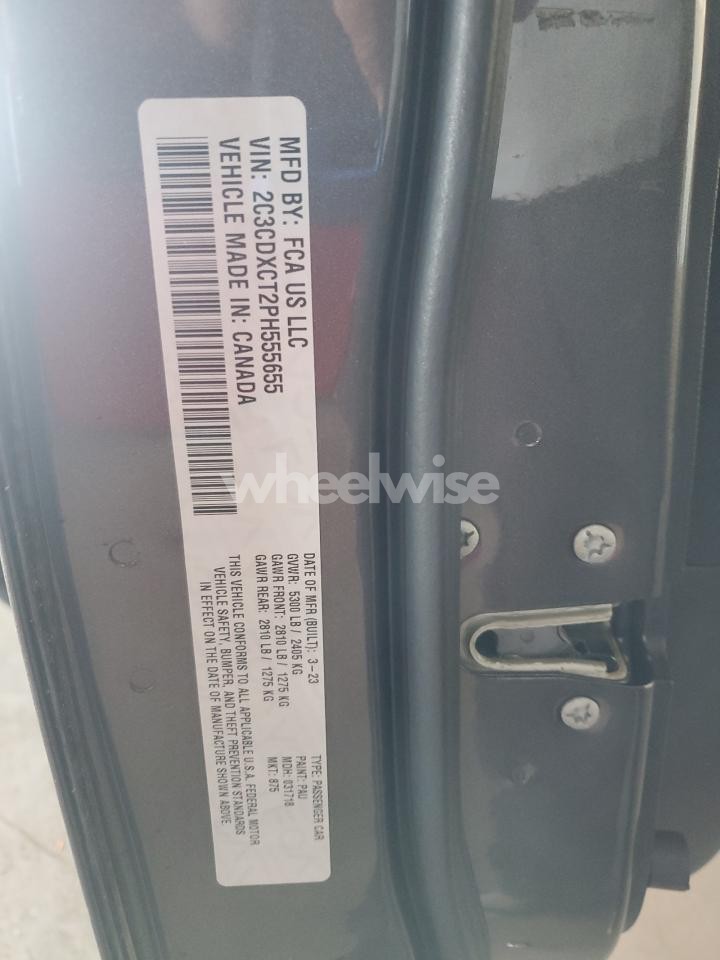 Photo 12 of 2023 DODGE CHARGER R/T (VIN 2C3CDXCT2PH555655)