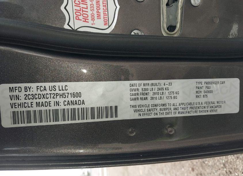 Photo 9 of 2023 Dodge Charger R/T (VIN 2C3CDXCT2PH571600)